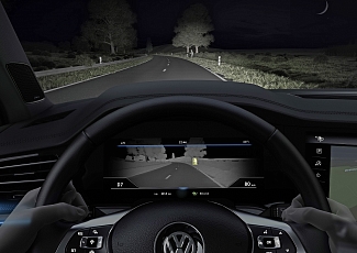 Система ночного видения Night Vision в новом Volkswagen Touareg